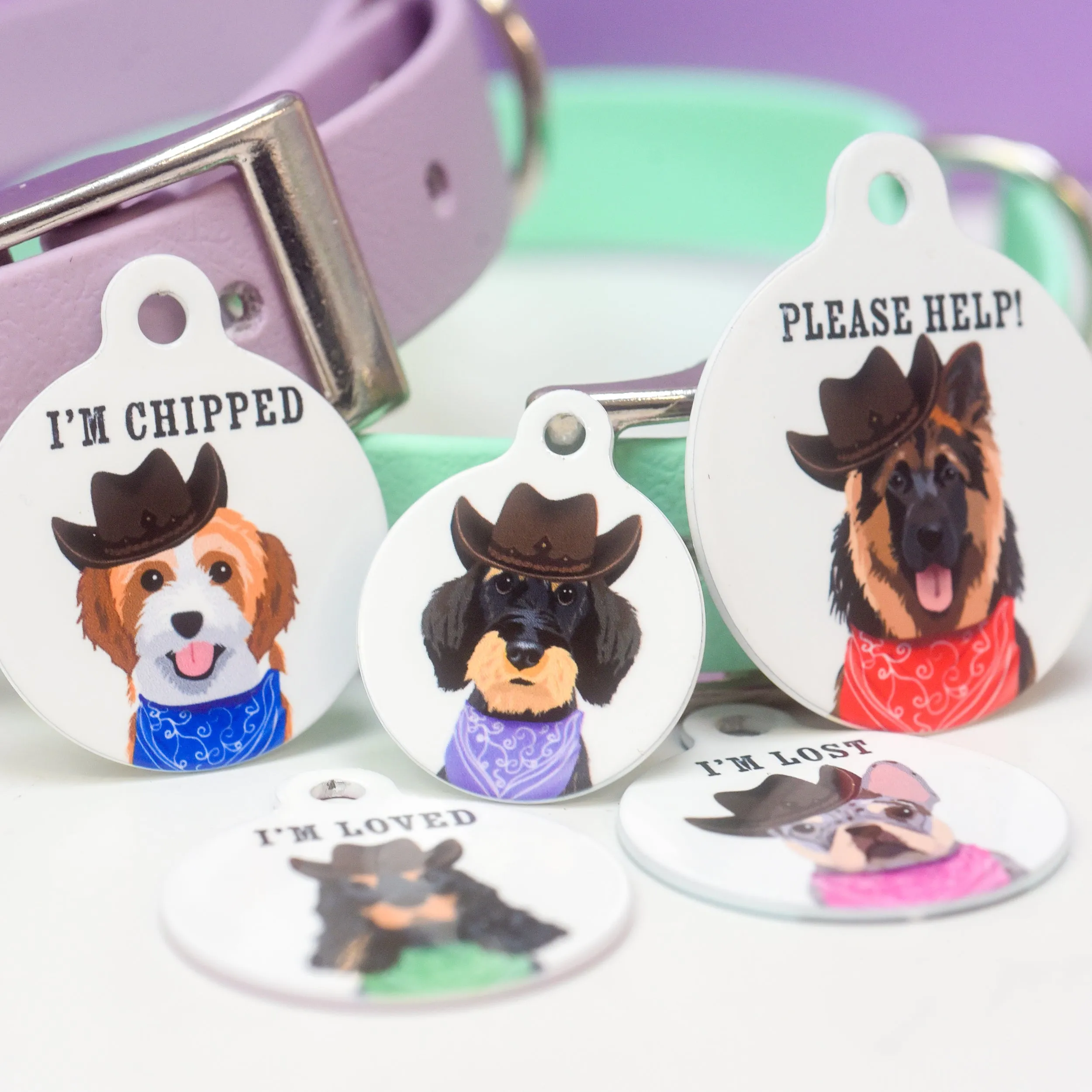 Dog Tag Personalised - Wild West Dogs