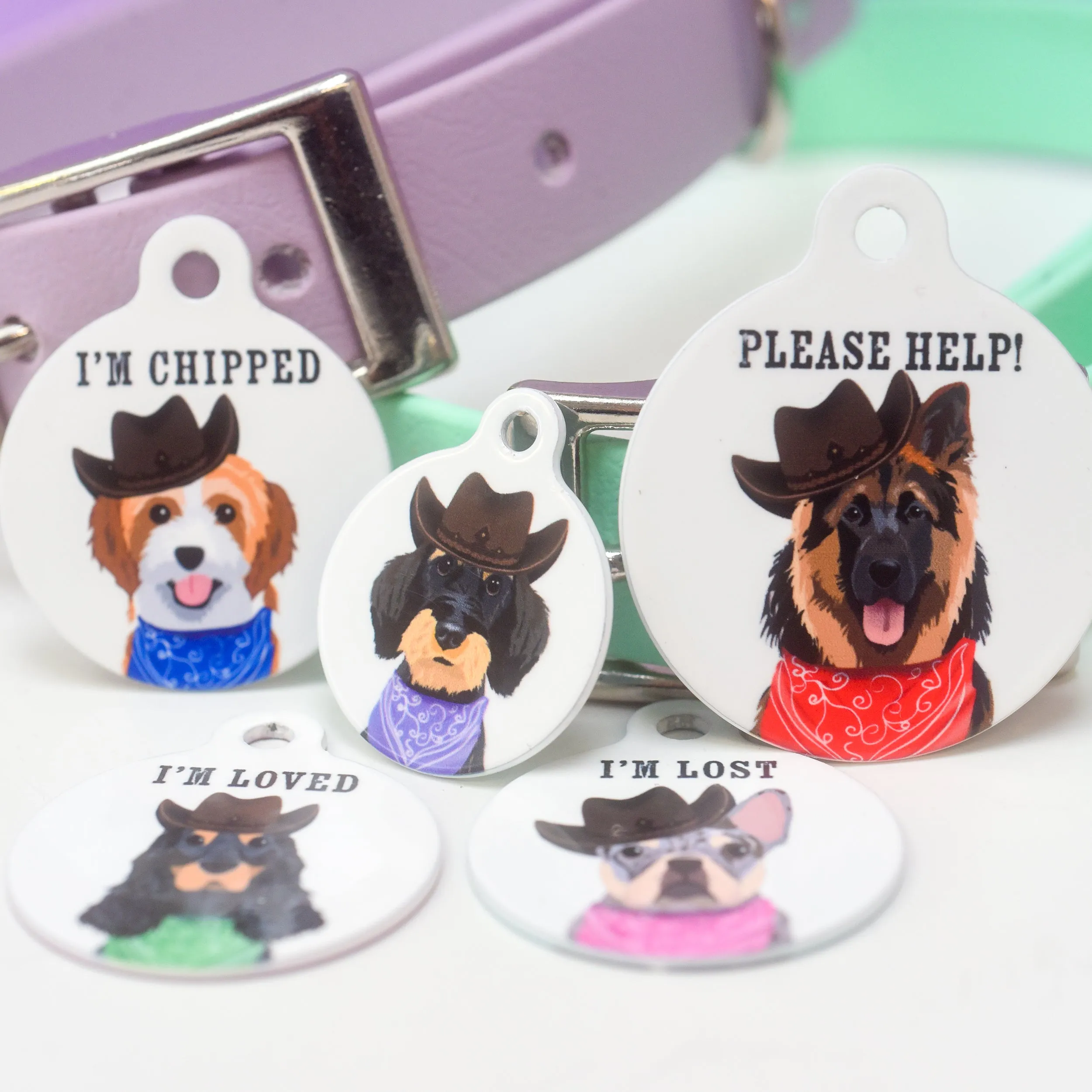 Dog Tag Personalised - Wild West Dogs