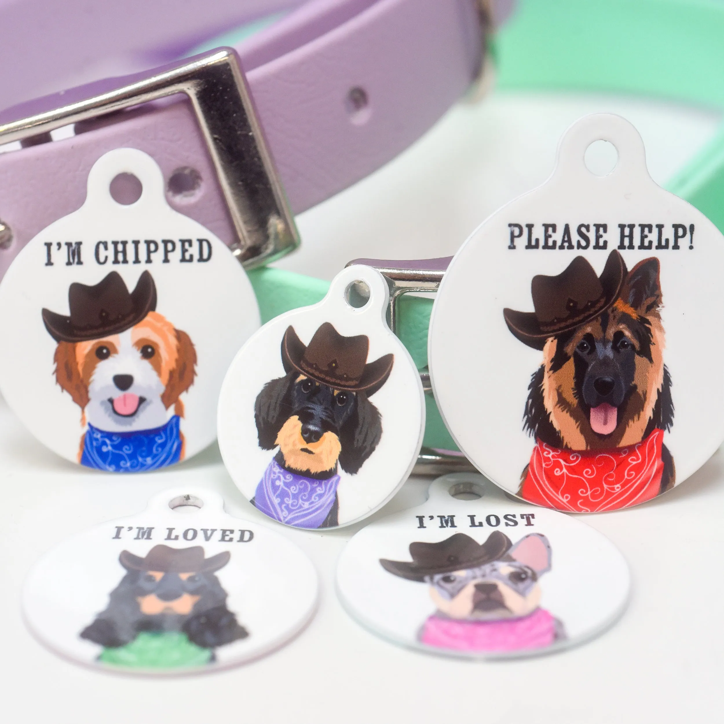 Dog Tag Personalised - Wild West Dogs