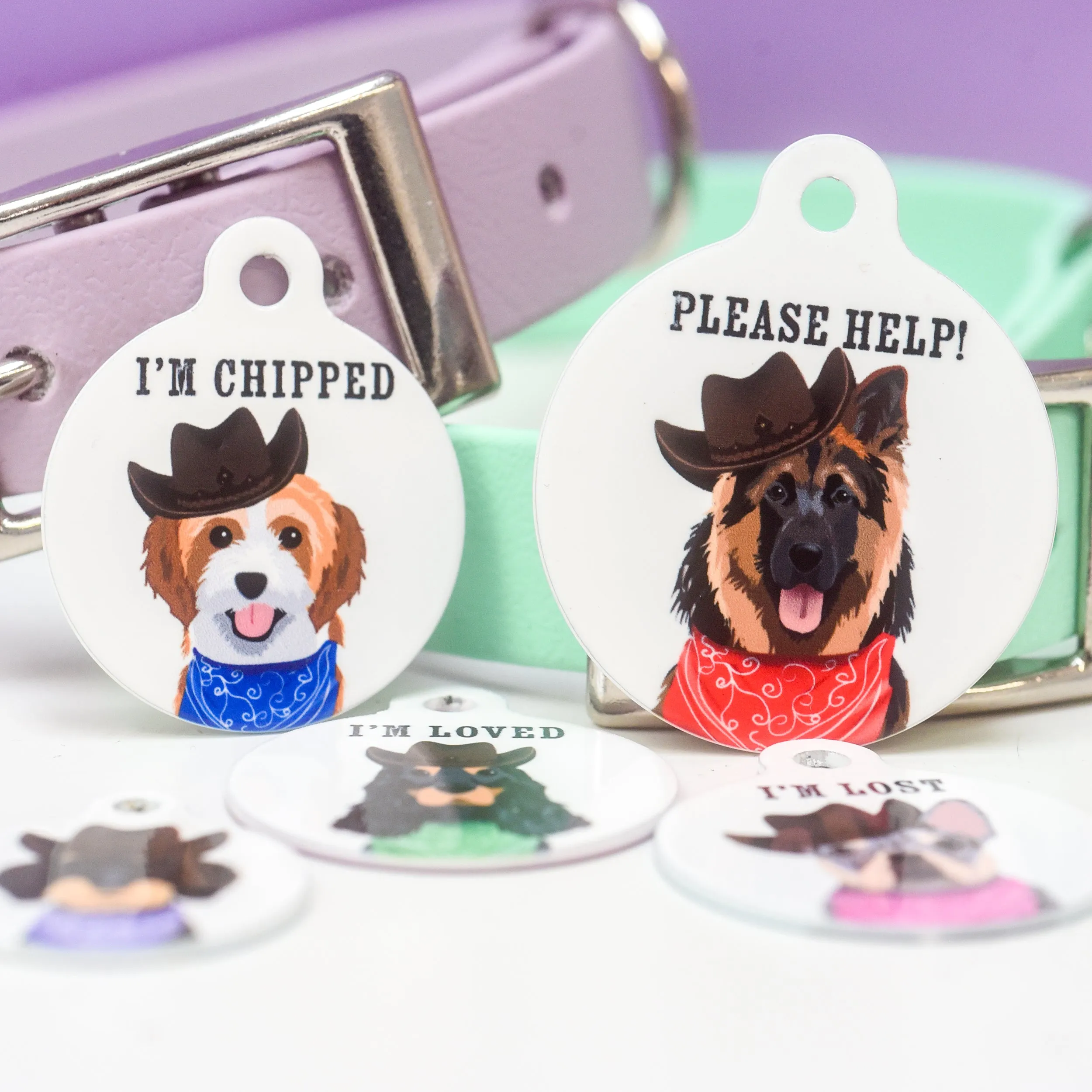 Dog Tag Personalised - Wild West Dogs