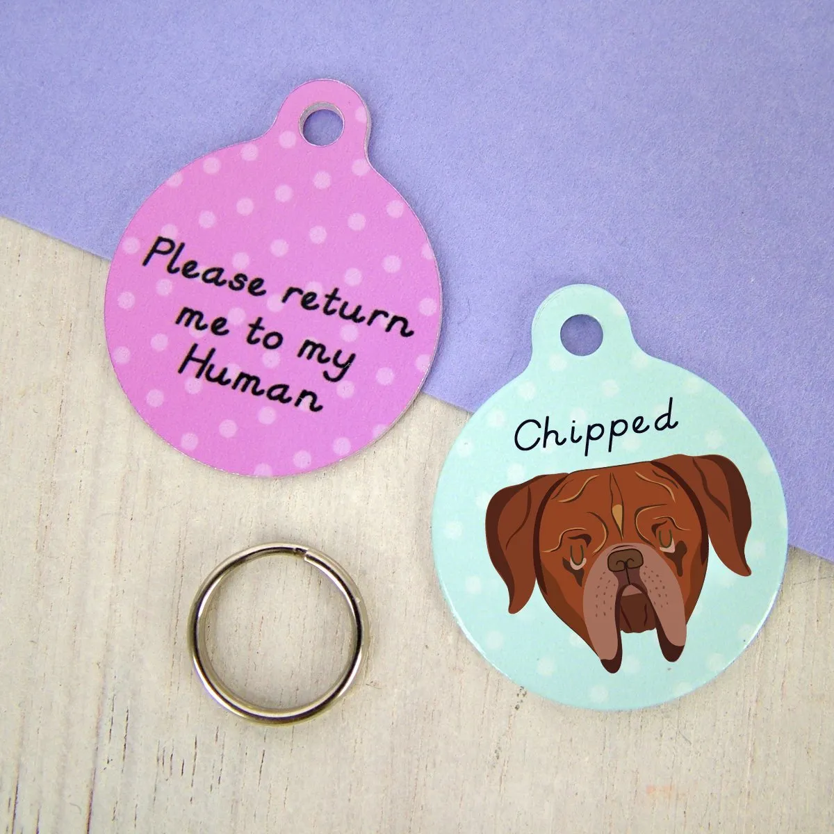 Dogue de Bordeaux Personalised Dog Tag