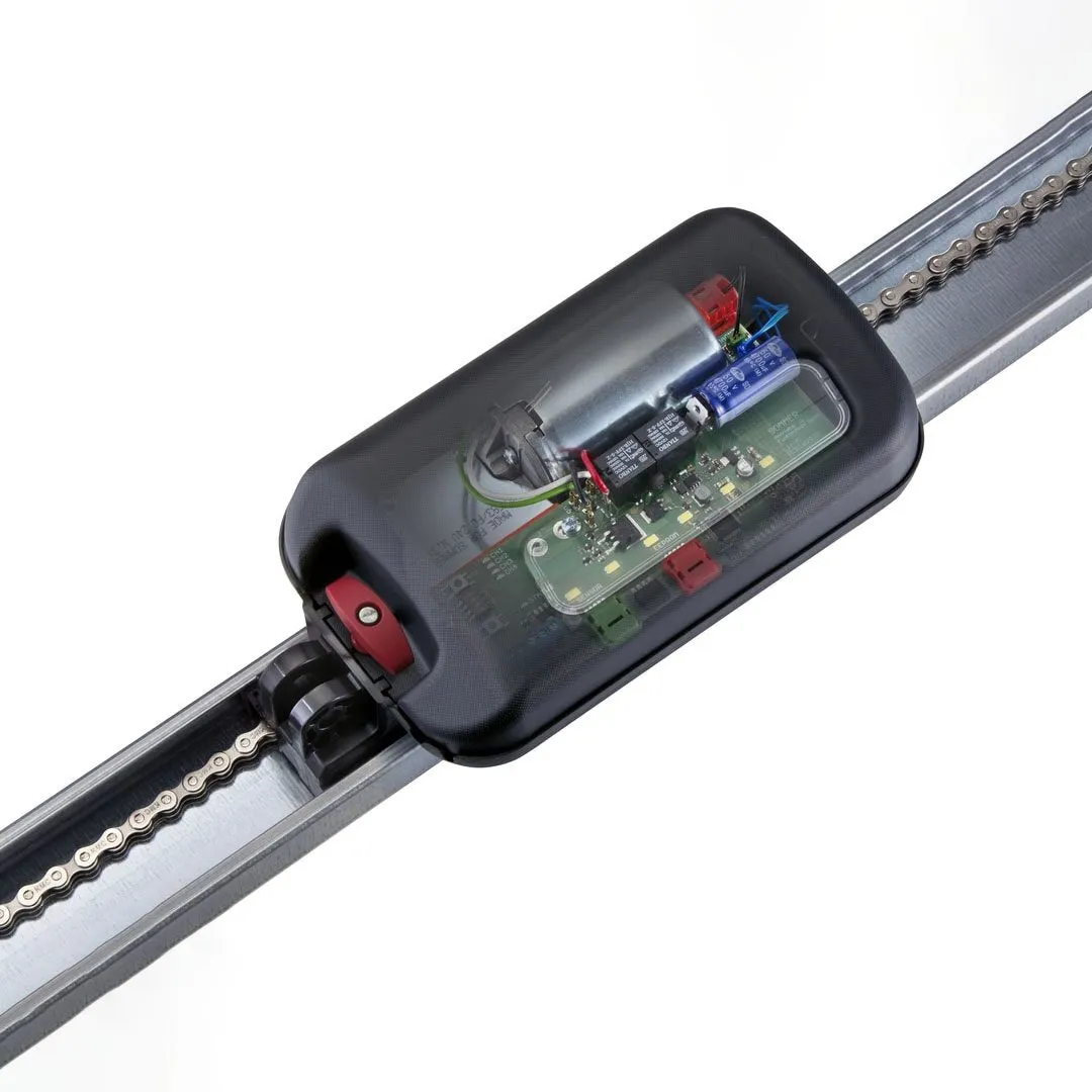 Smart Edison Automatic Sliding Barn Door Opener with Quiet Motor and Remote Control