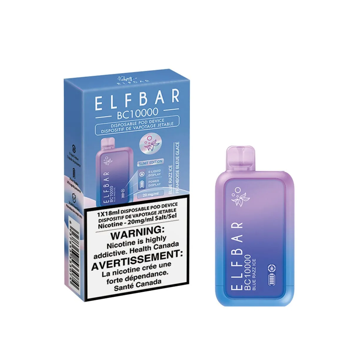 Elf Bar BC10K Blue Razz Ice Disposable Vape Pen