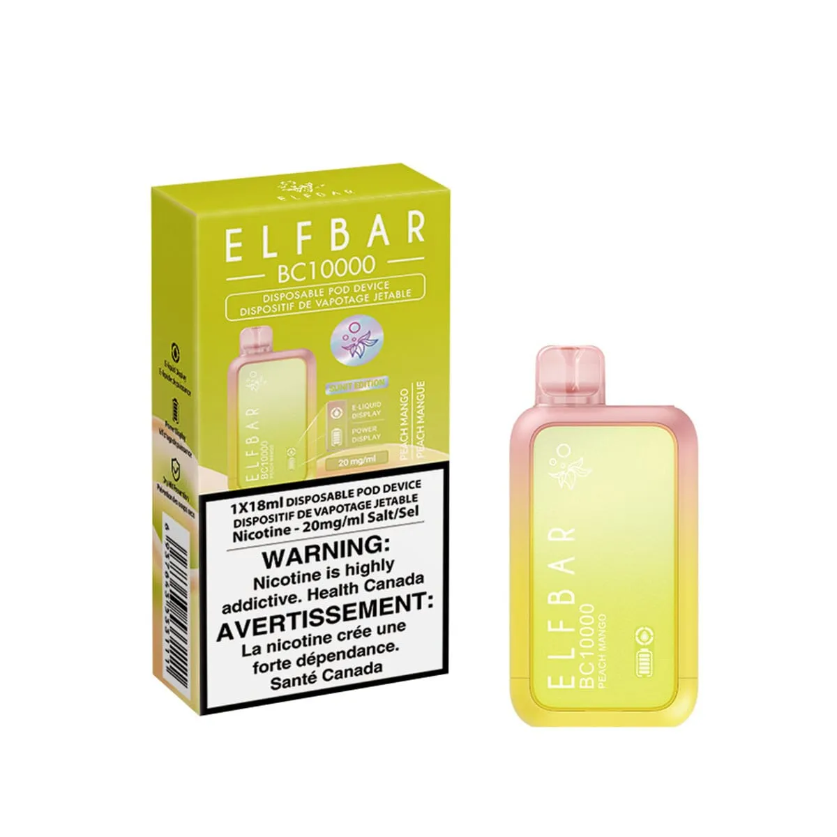 Elf Bar BC10K Peach Mango Disposable Vape Pen