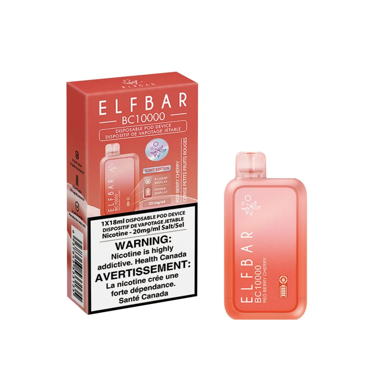 Elf Bar BC10K Red Berry Cherry Disposable Vape Pen