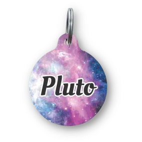Escape to Space Circle Pet Tag
