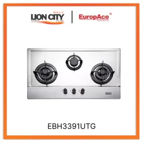 Europace  Otimmo EBH3391U TG 3 Burner 90cm Slim Built-in Gas Hob Cooker  (Stainless Steel)