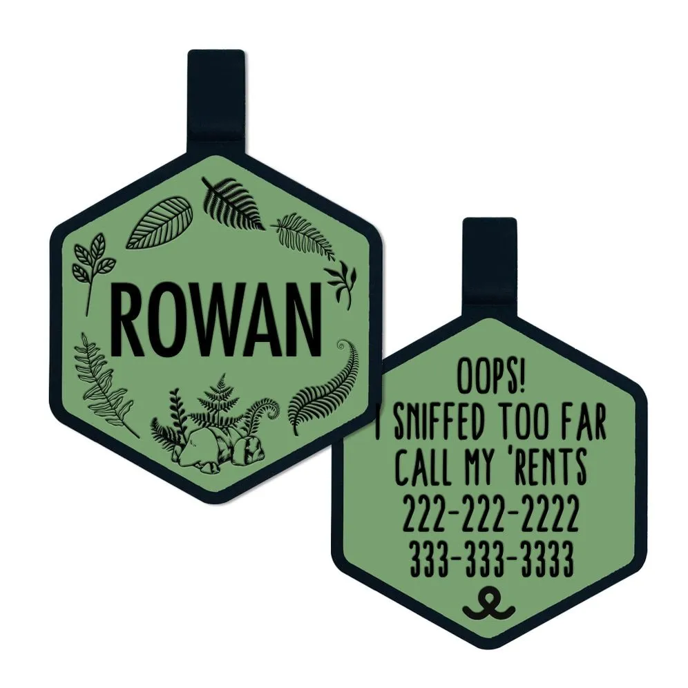 Fern Grove Silicone Pet ID Tag