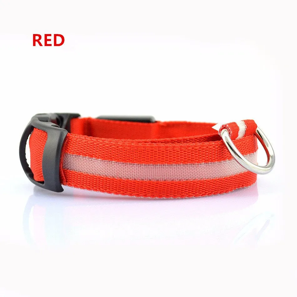 Flashing Dog Collar Led Luminous Small Dogs Collars