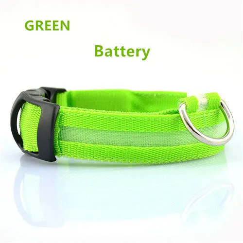 Flashing Dog Collar Led Luminous Small Dogs Collars