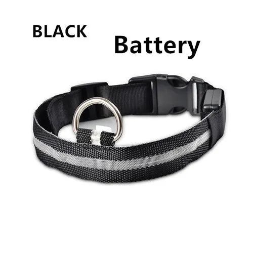 Flashing Dog Collar Led Luminous Small Dogs Collars