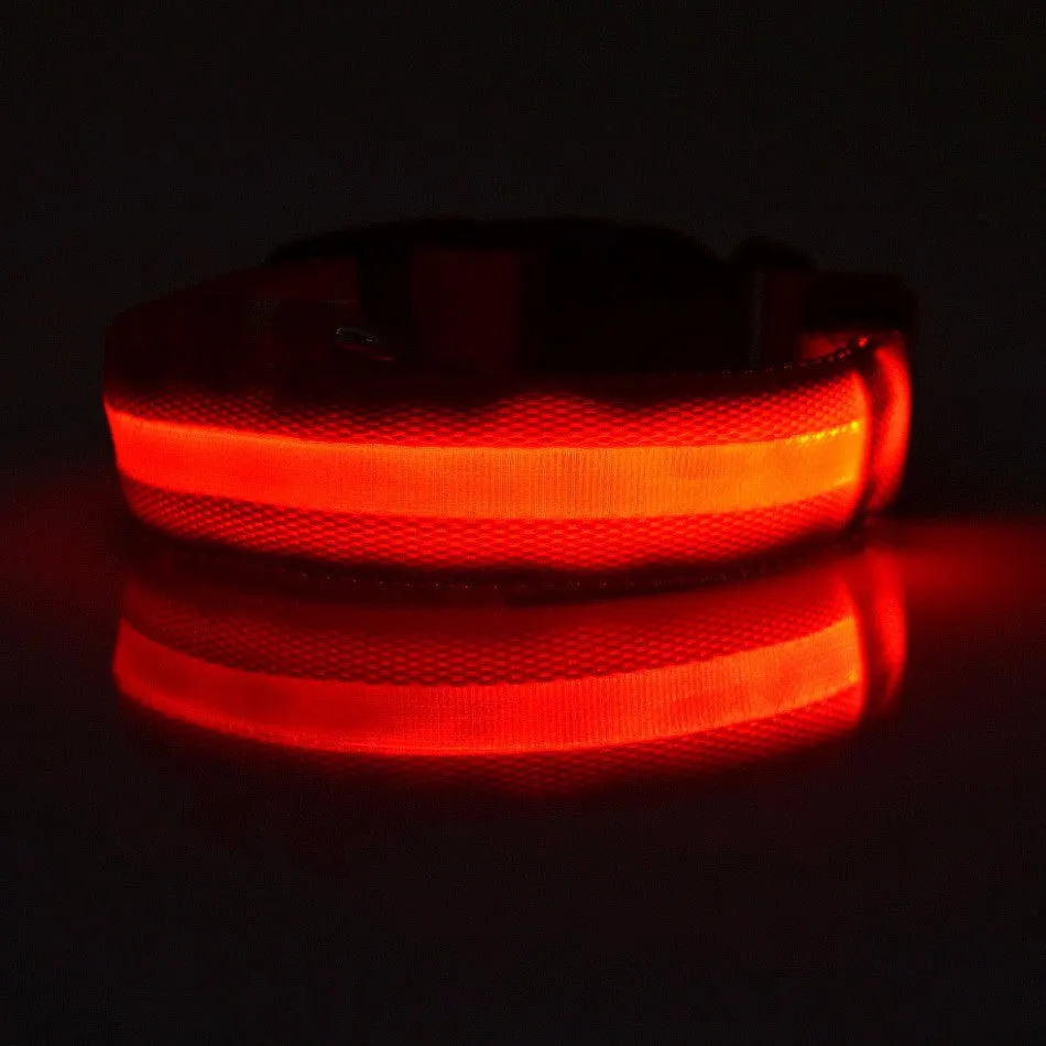 Flashing Dog Collar Led Luminous Small Dogs Collars