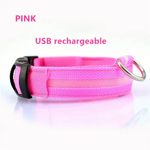 Flashing Dog Collar Led Luminous Small Dogs Collars