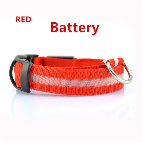 Flashing Dog Collar Led Luminous Small Dogs Collars