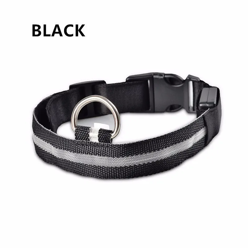 Flashing Dog Collar Led Luminous Small Dogs Collars