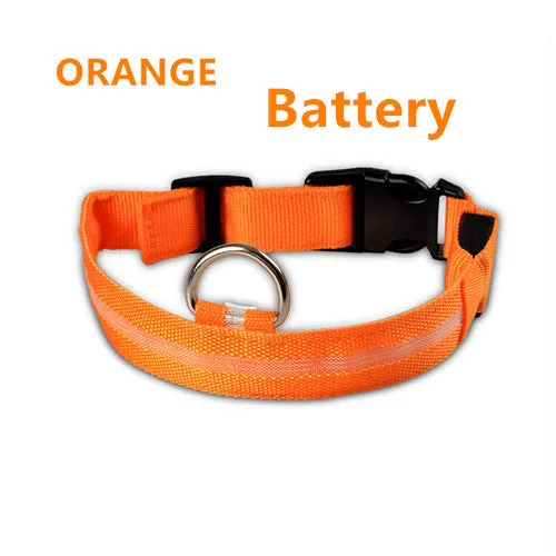 Flashing Dog Collar Led Luminous Small Dogs Collars