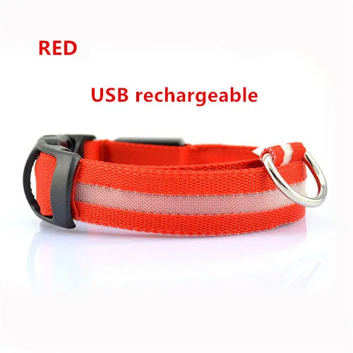 Flashing Dog Collar Led Luminous Small Dogs Collars