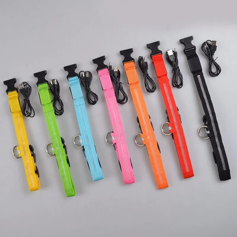 Flashing Dog Collar Led Luminous Small Dogs Collars