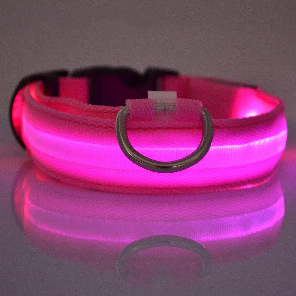 Flashing Dog Collar Led Luminous Small Dogs Collars