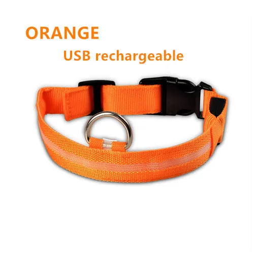 Flashing Dog Collar Led Luminous Small Dogs Collars