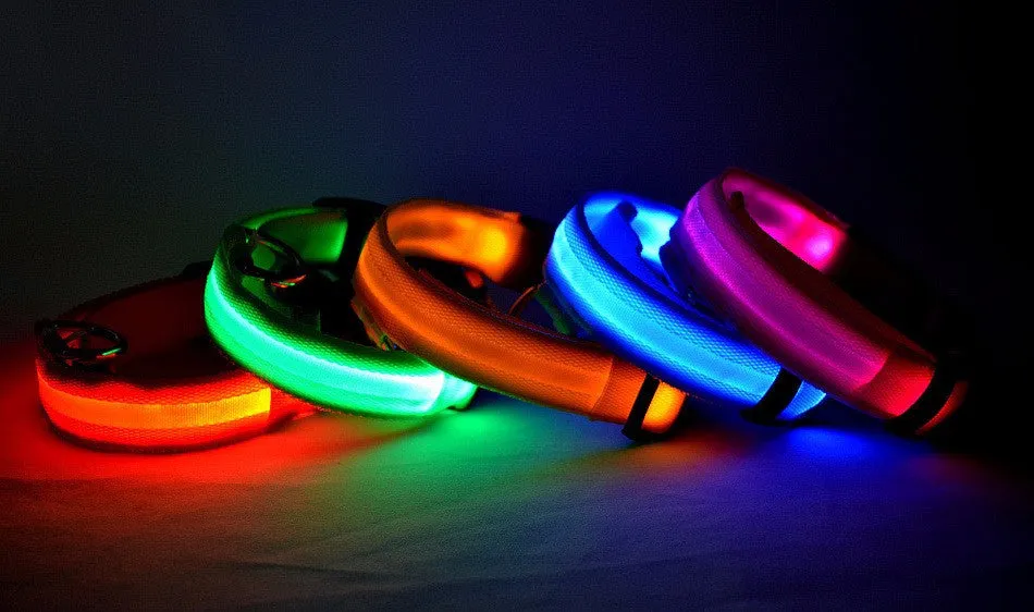 Flashing Dog Collar Led Luminous Small Dogs Collars