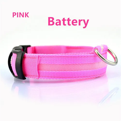 Flashing Dog Collar Led Luminous Small Dogs Collars