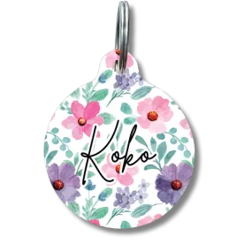Garden Gate Circle Pet Tag