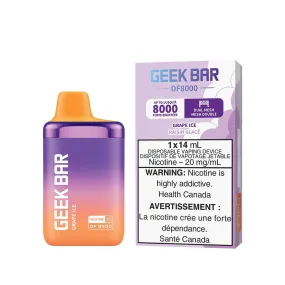 Geek Bar DF8000 Grape Ice Disposable Vape