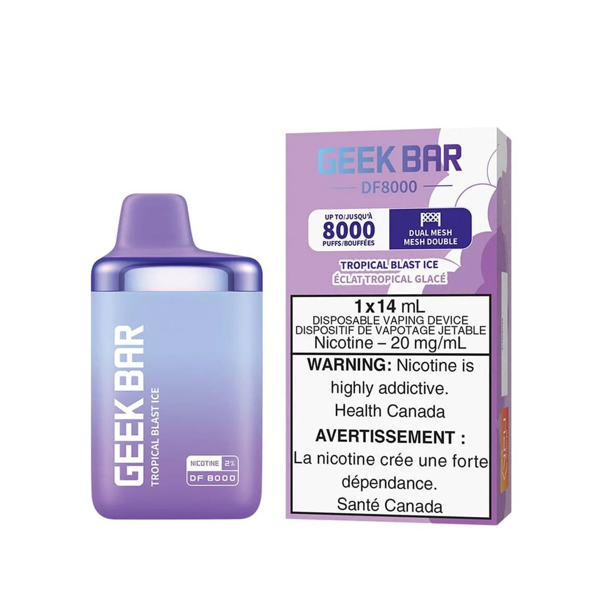 Geek Bar DF8000 Tropical Blast Ice Disposable Vape