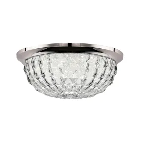 Genoa LED Flush Mount in Aged Brass