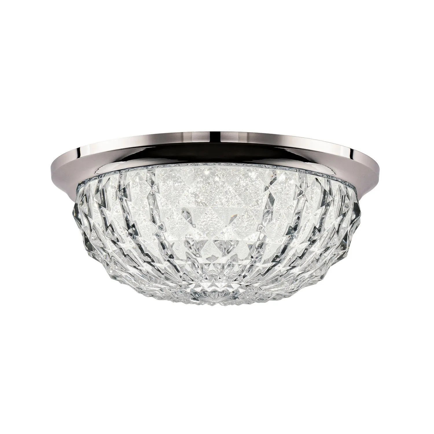 Genoa LED Flush Mount in Aged Brass