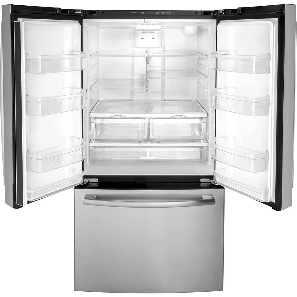 GNE27JYMFS - REFRIGERATORS - GE - French 3-Door - Stainless Steel - Open Box