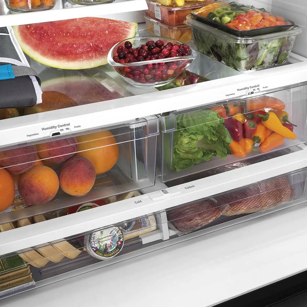 GNE27JYMFS - REFRIGERATORS - GE - French 3-Door - Stainless Steel - Open Box