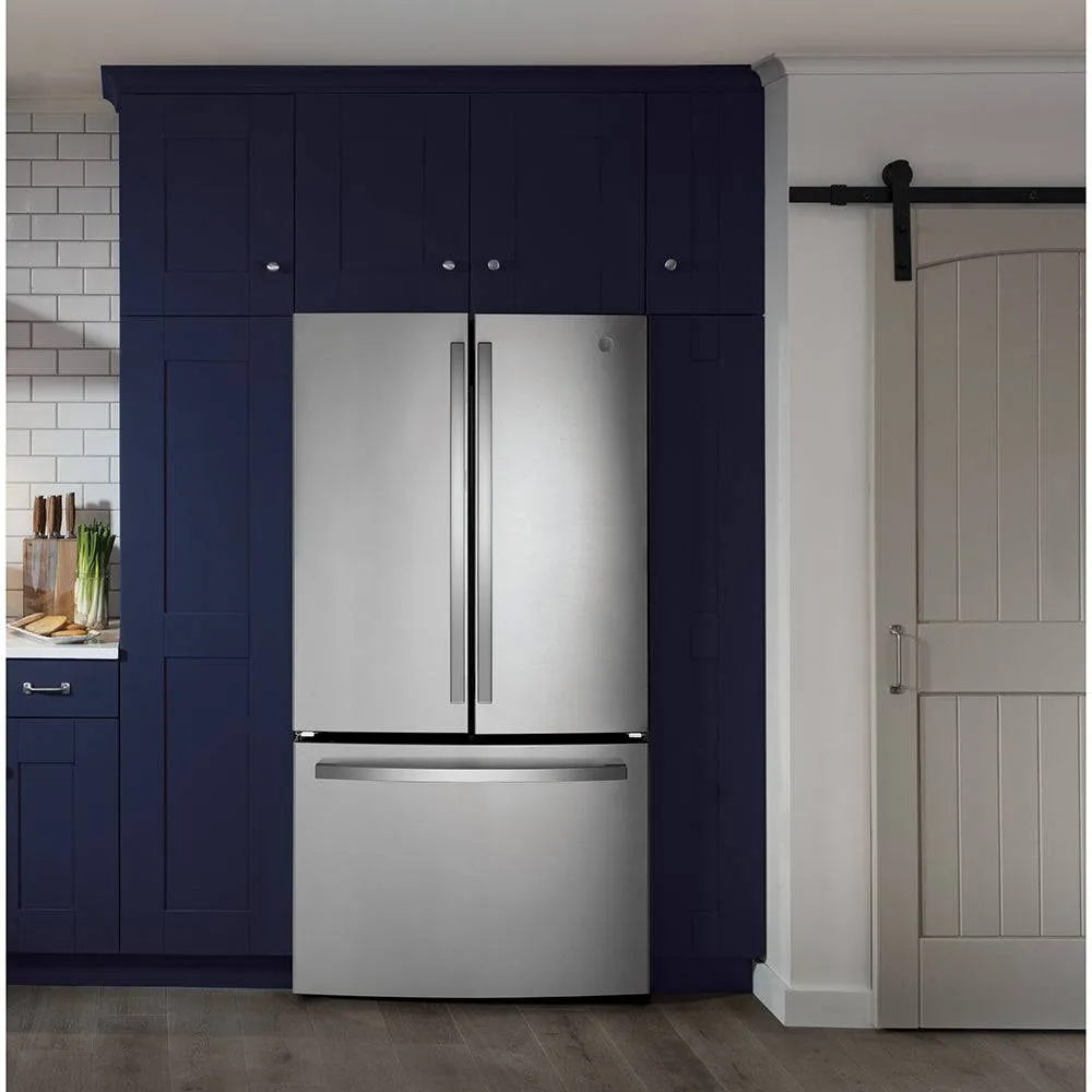GNE27JYMFS - REFRIGERATORS - GE - French 3-Door - Stainless Steel - Open Box