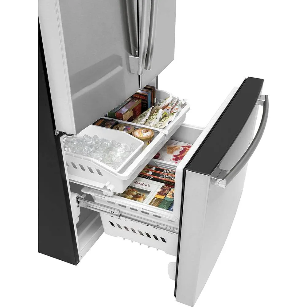 GNE27JYMFS - REFRIGERATORS - GE - French 3-Door - Stainless Steel - Open Box