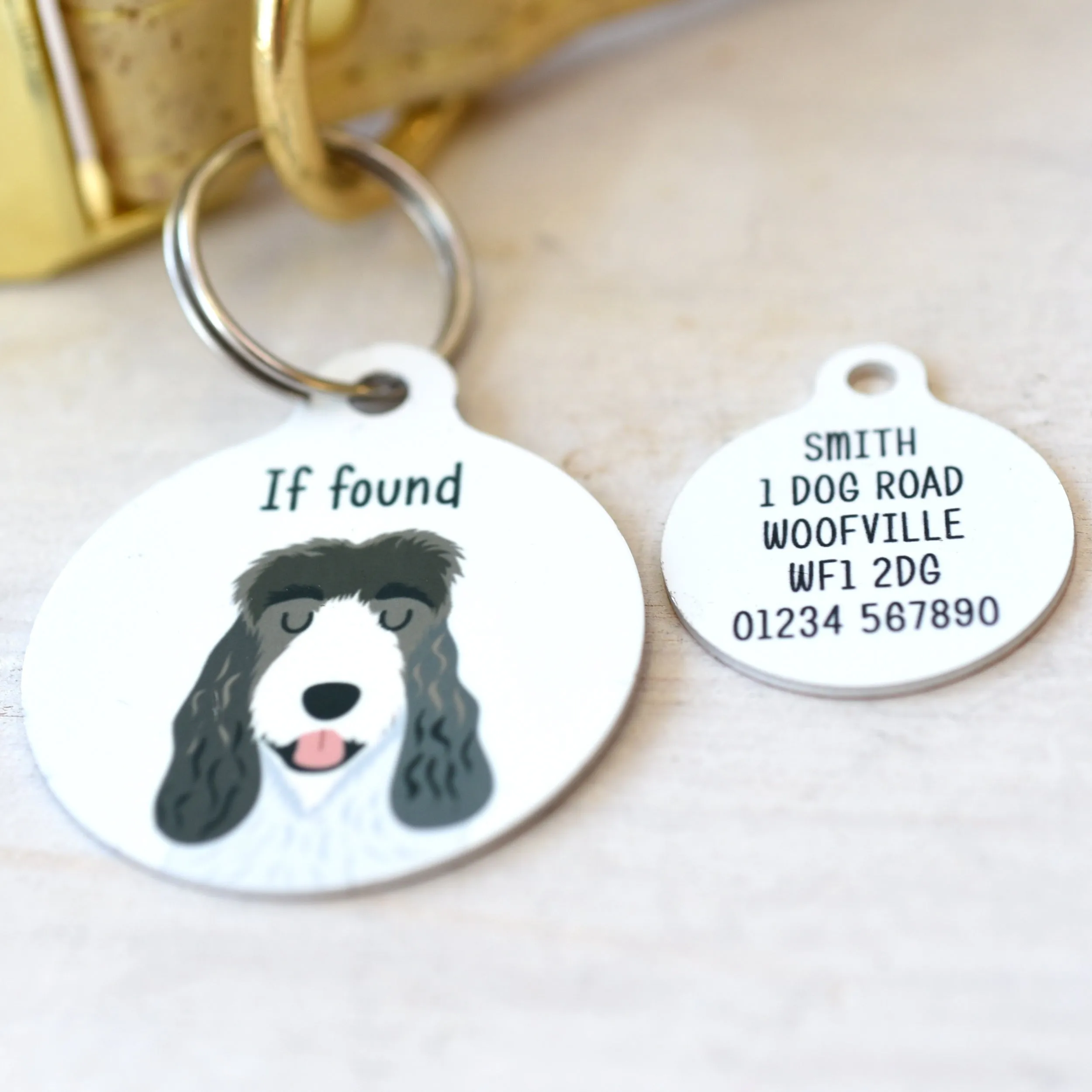 Grand Basset Griffon Vendeen Personalised Dog ID Tag