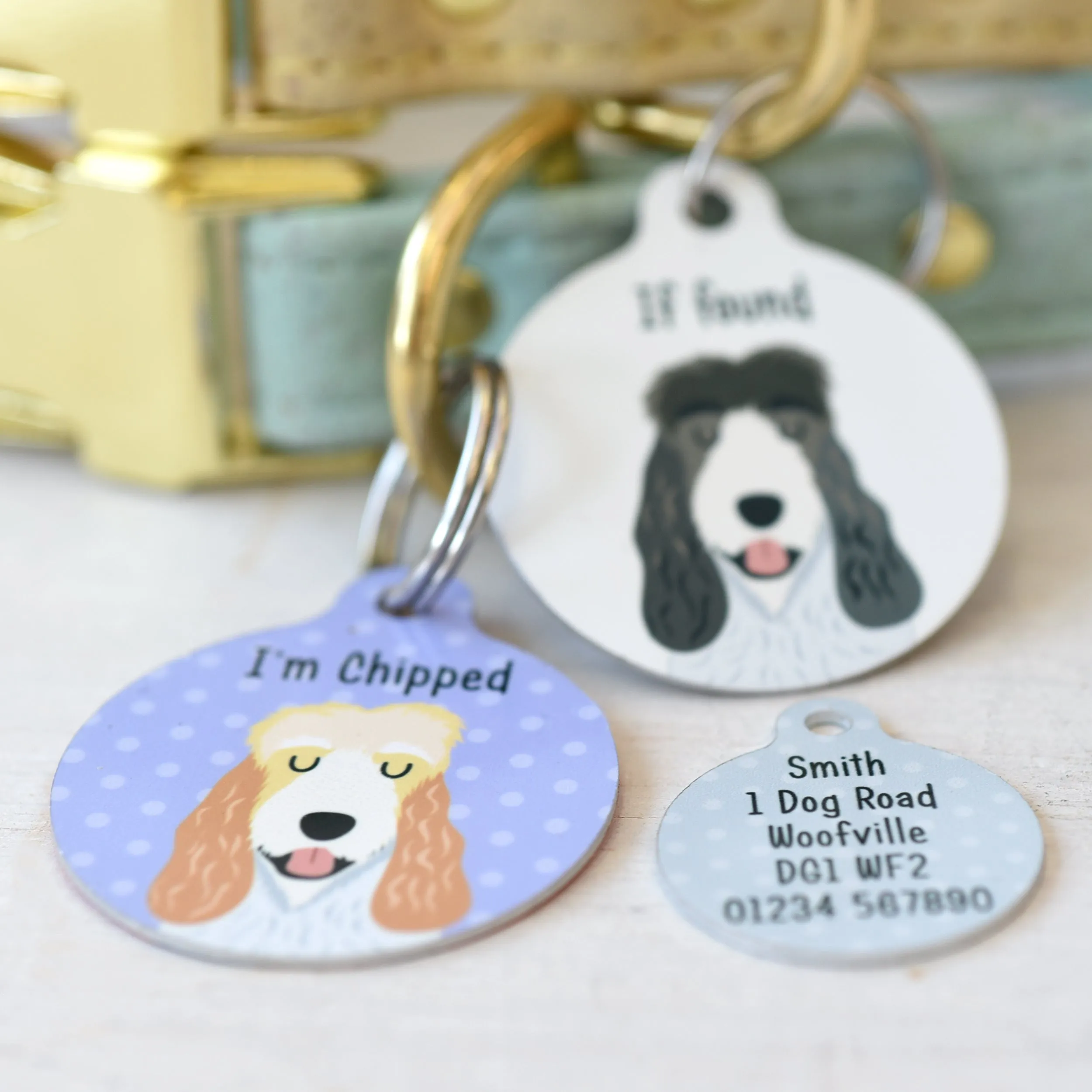 Grand Basset Griffon Vendeen Personalised Dog ID Tag