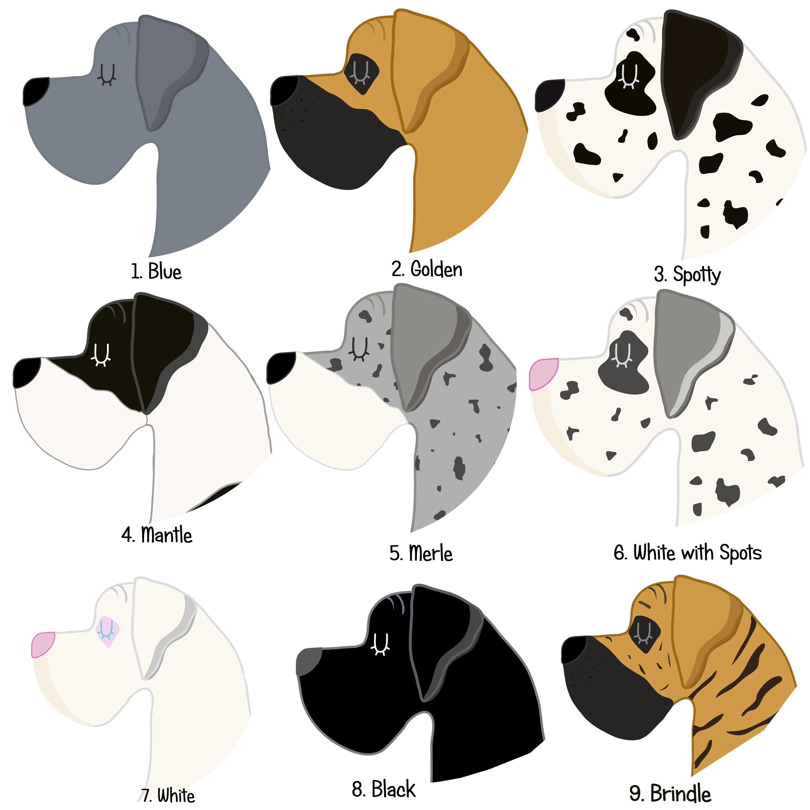 Great Dane Personalised Dog Tag