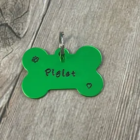 GREEN PET ID TAG