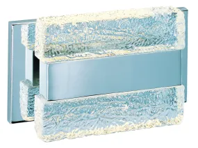Ice 2-Light LED Bath Sconce in Polished Chrome