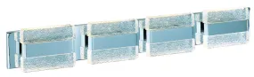 Ice 8-Light LED Bath Sconce in Polished Chrome