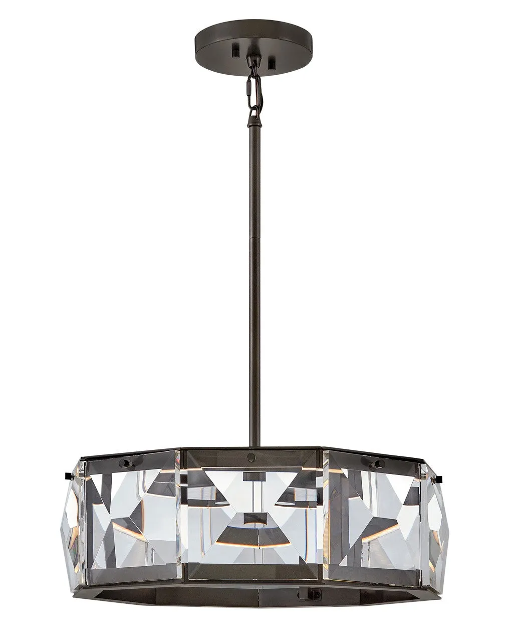 Jolie LED Convertible Semi-Flush Mount in Black Oxide