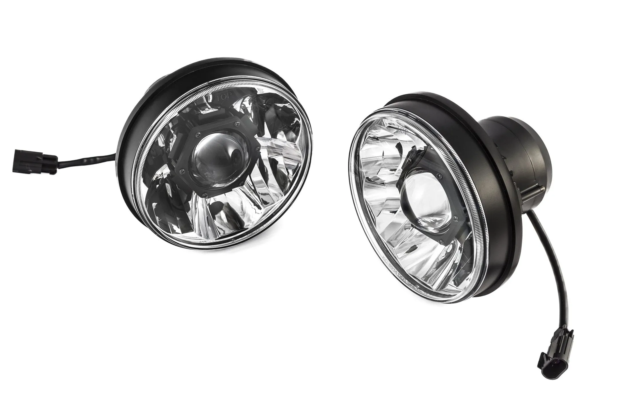 KC HiLites Gravity® LED Pro 7" Headlight DOT Pair Pack System - Jeep JL/Gladiator