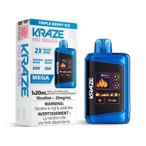 Kraze HD Mega Triple Berry Ice Disposable Vape