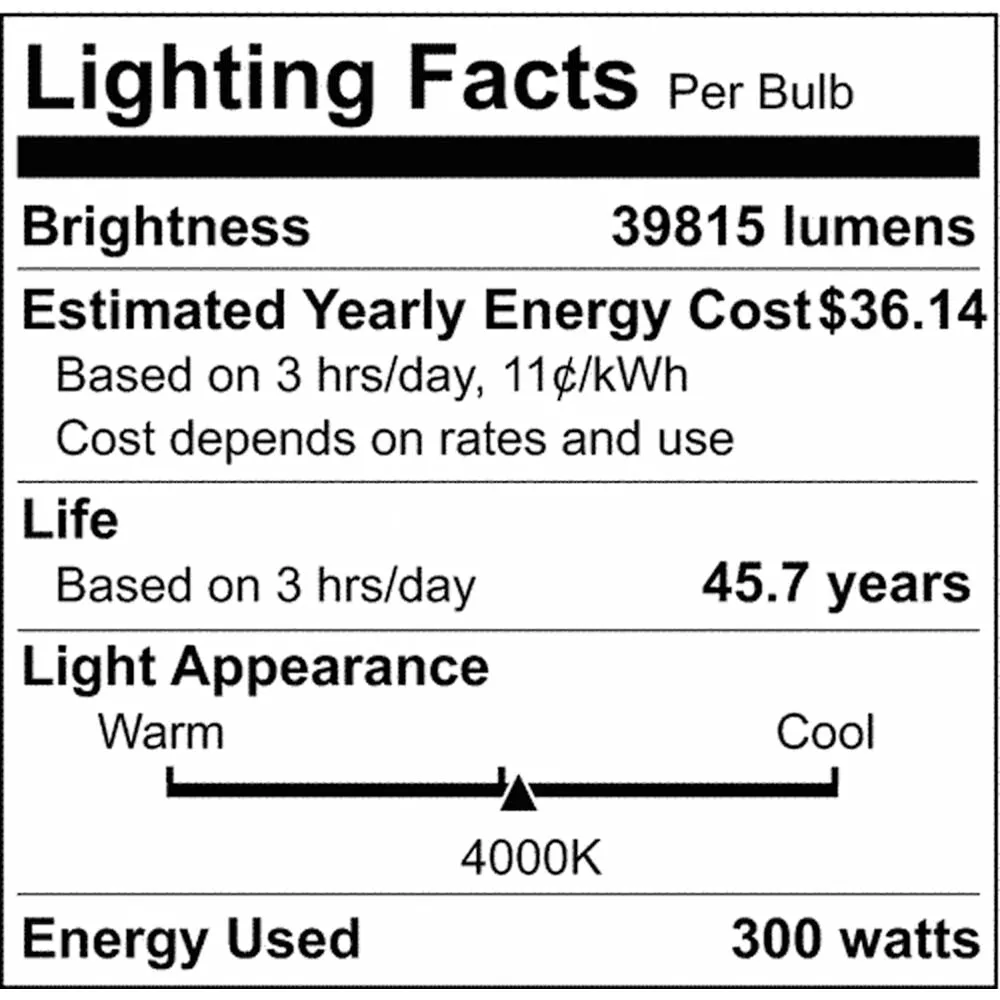 LED Area Light Type III 300W Bronze Finish 4000K 277-480V