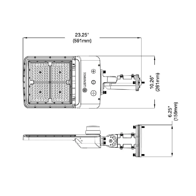 LEDvance AREAFLD 90W/120W/150W LED Value Class Wattage Selectable Area Light