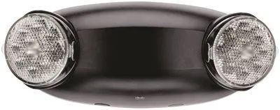 Lithonia Quantum 2-Head Led Emergency Light Black 120 / 277 Volts