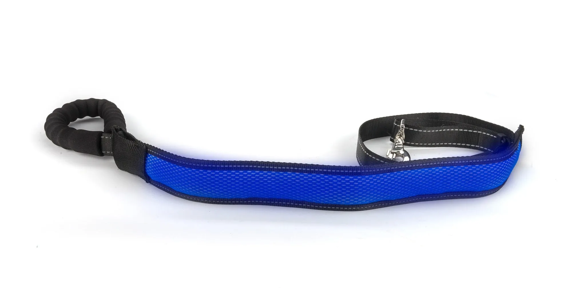 Loomo Comfort Handle LED Dog Lead Blue