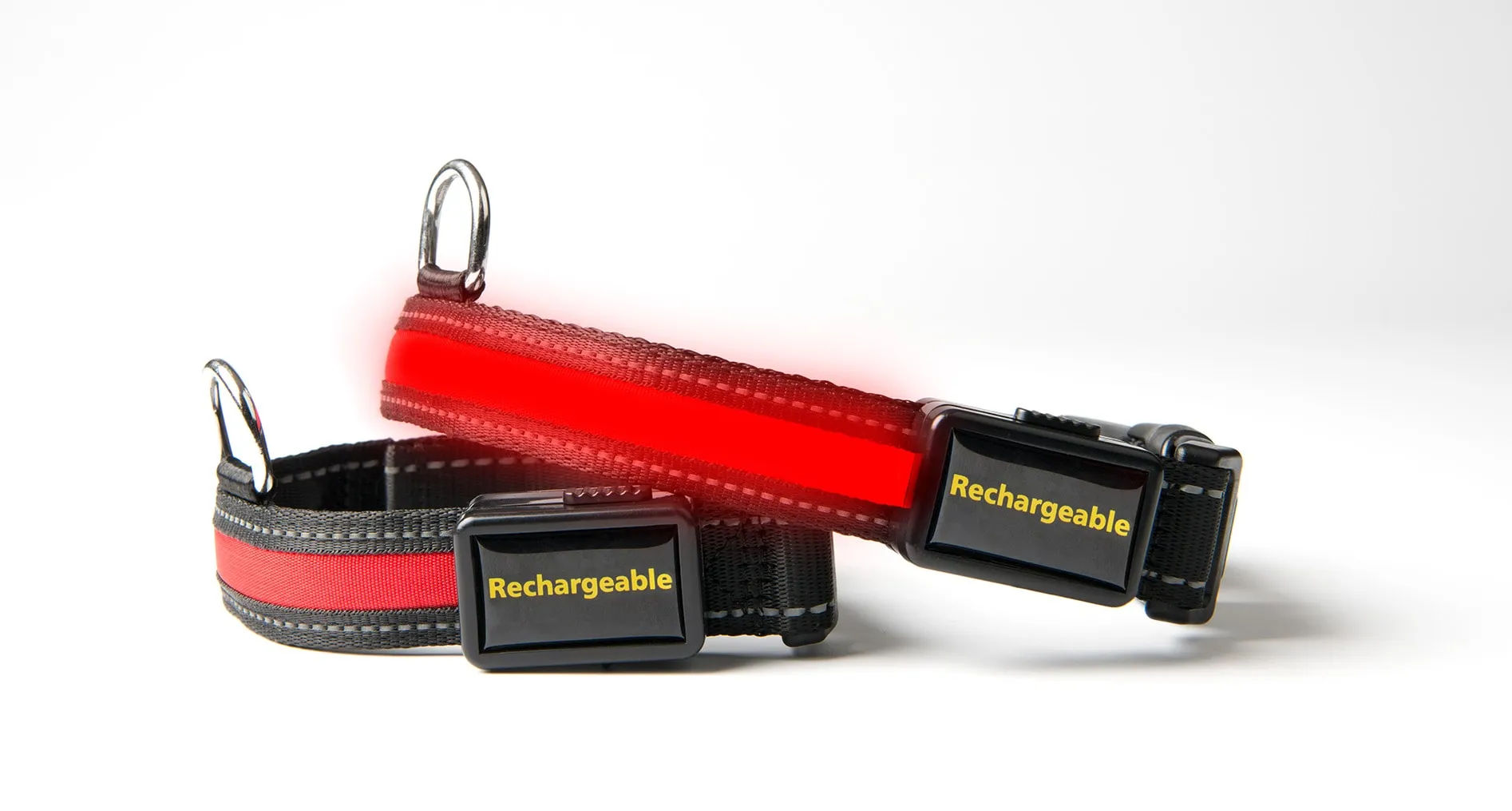 Loomo Moonshine LED Dog Collar Red