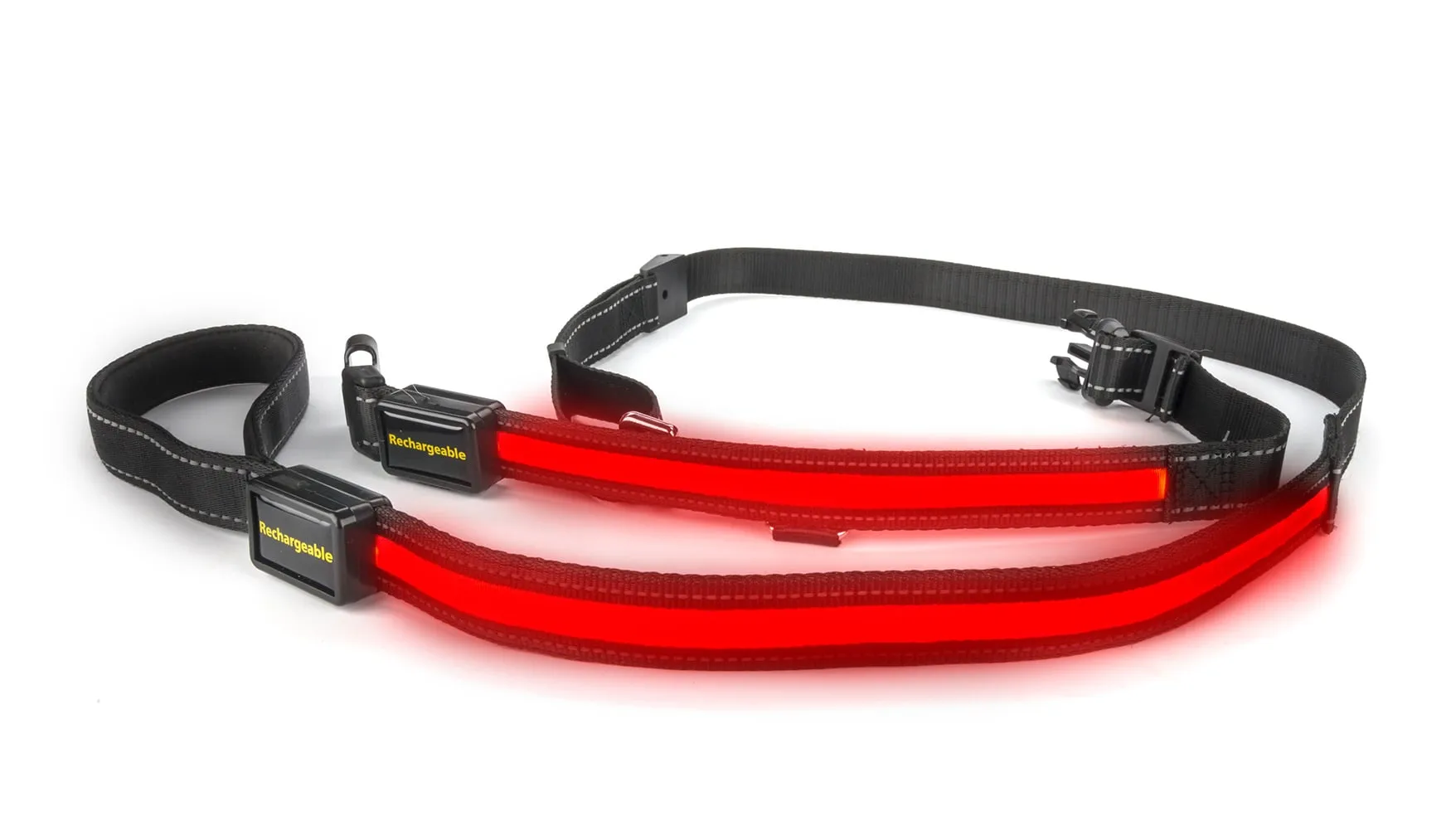 Loomo Moonshine LED Dog Lead Red